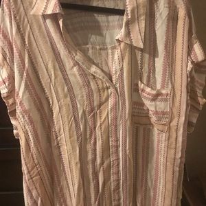 Plus size boho shirt